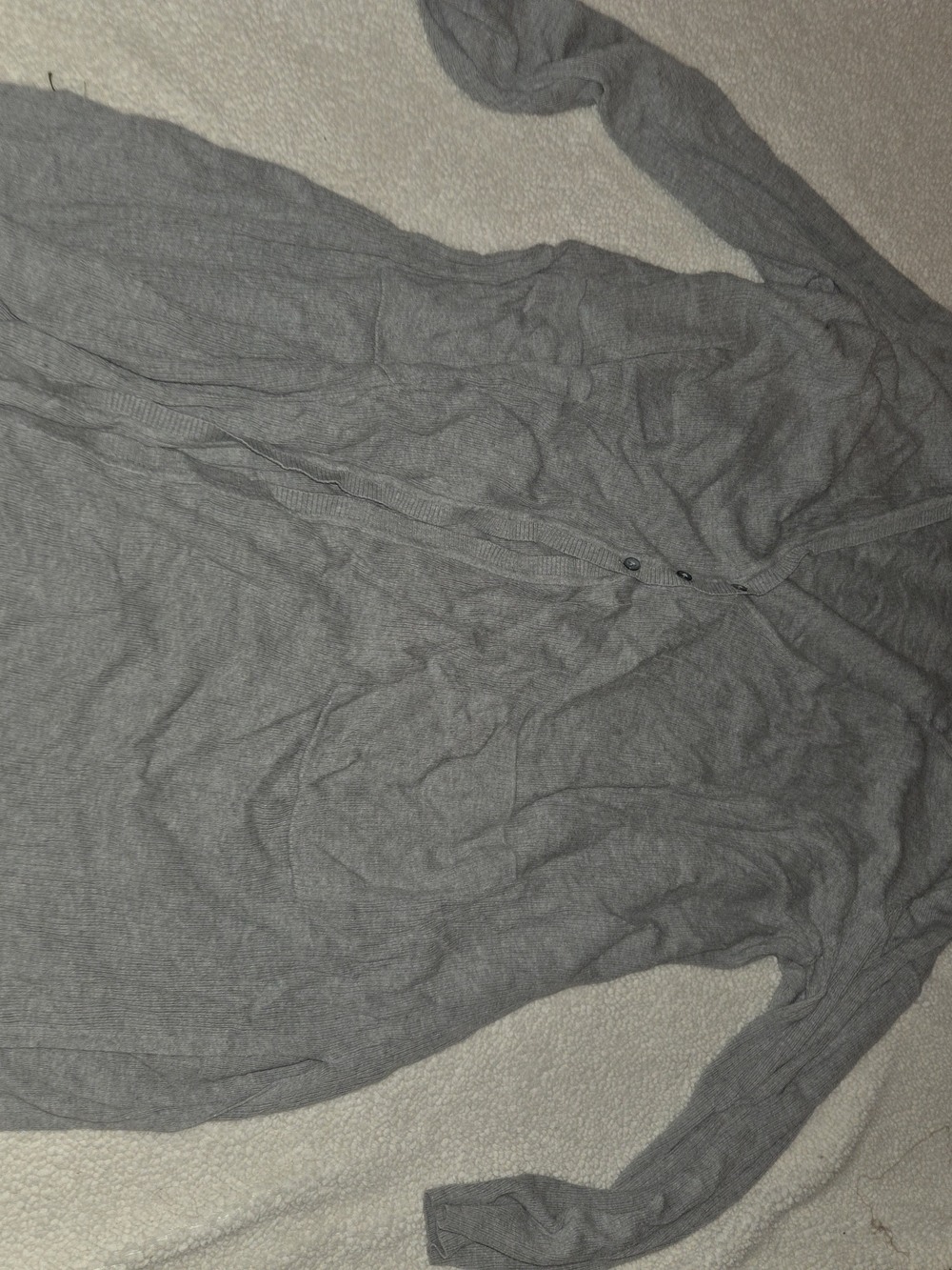 J. Jill Lightweight Gray Button-Up Women's Top